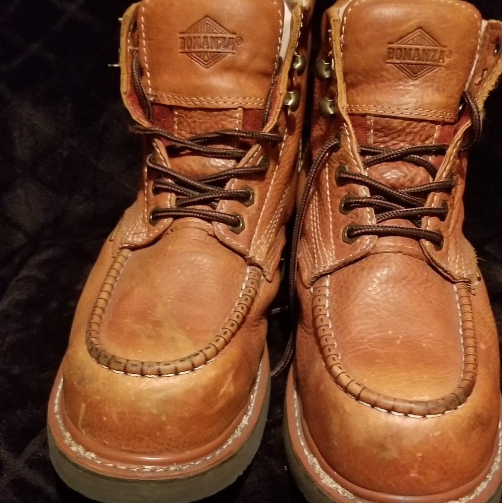 Bonanza Steel toe work boots